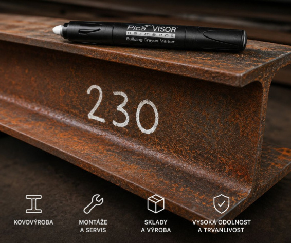 Pica | VISOR Permanent – průmyslový značkovač, který nevysychá