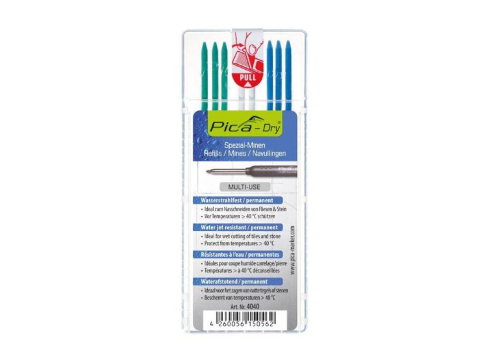 Pica Dry - Waterproof marking leads for wet tile cutting