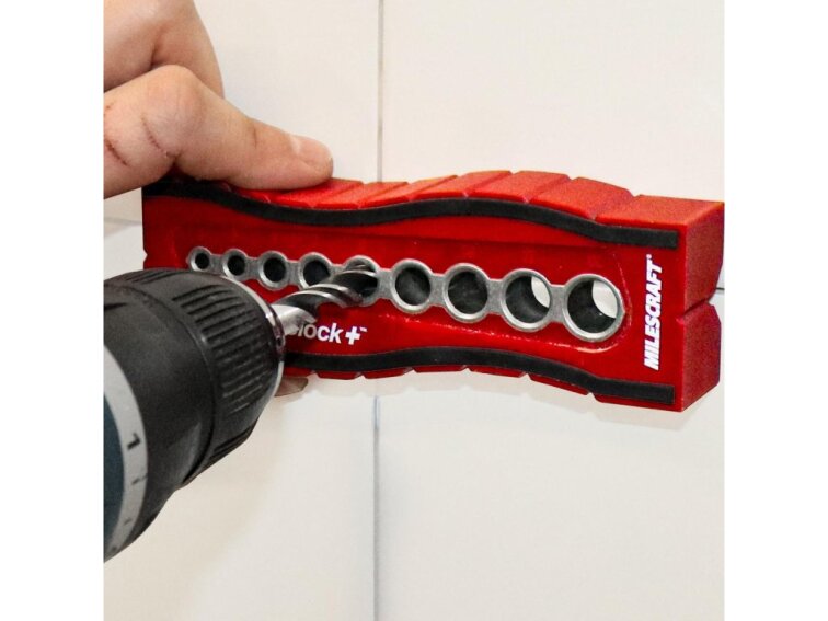 Milescraft | Vrtací šablona s ocelovými pouzdry - DrillBlock+