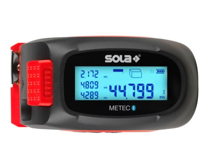 SOLA | Digitální svinovací metr METEC – přesné měření s laserem a Bluetooth