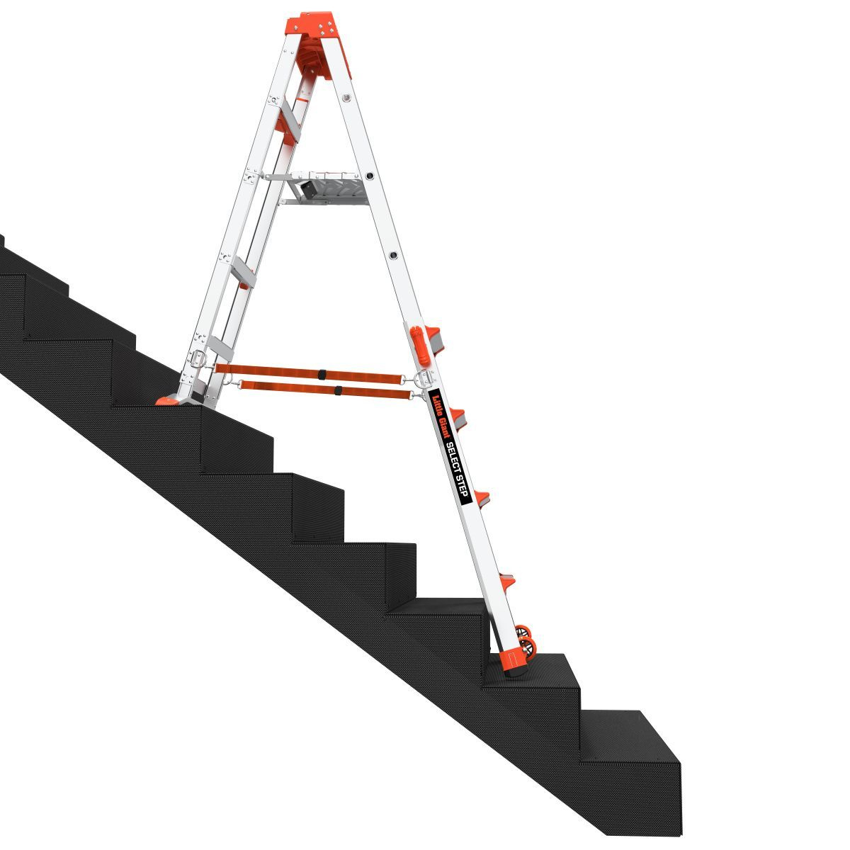 Little Giant | Select Step – lehké výškově nastavitelné štafle s pracovní plošinou