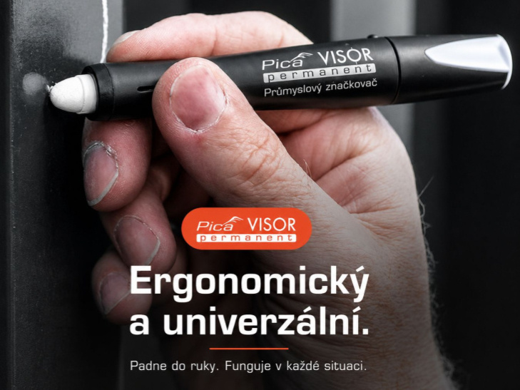 Pica | VISOR Permanent – průmyslový značkovač, který nevysychá