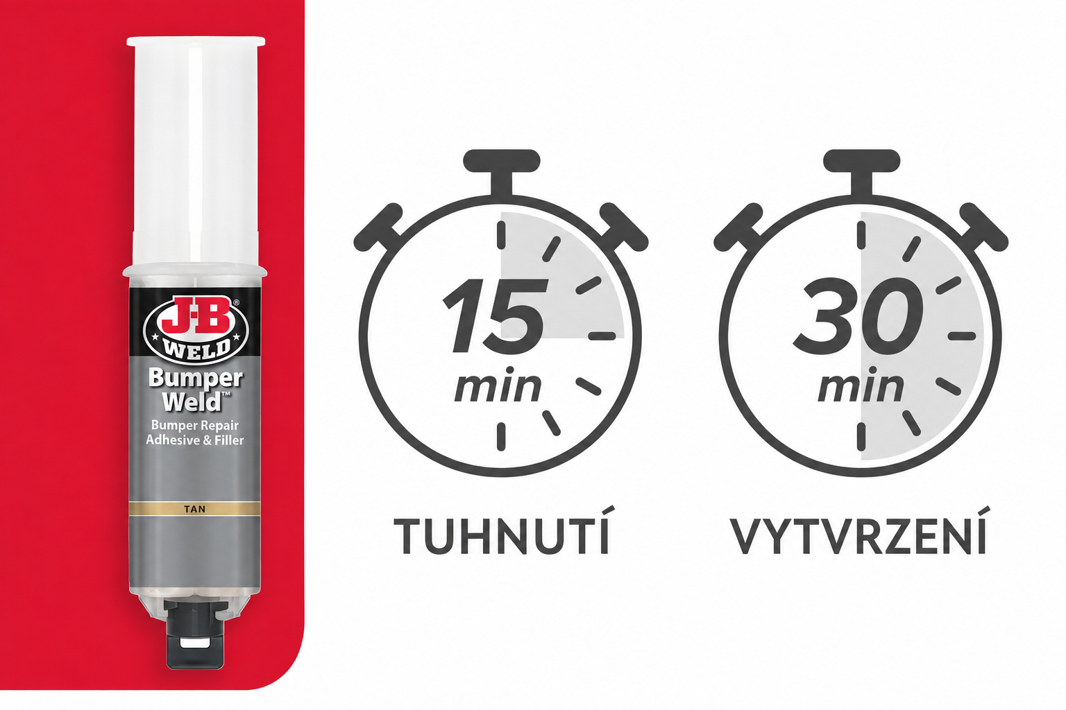 J-B Weld | BumperWeld™ 25 ml – lepidlo na opravu nárazníků
