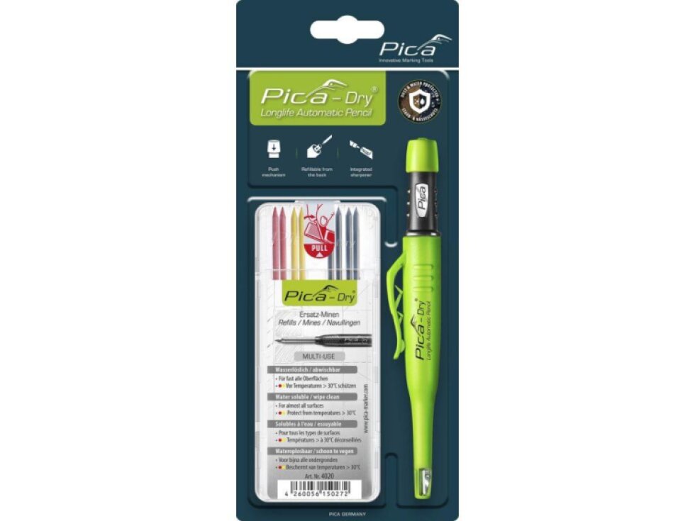 Pica | Tužka pro profesionální řemeslníky + náhradní tuhy