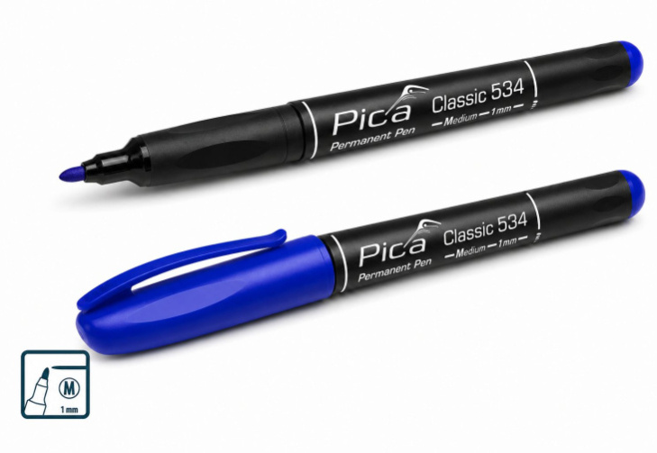 Pica - Classic permanent pen Medium - blue