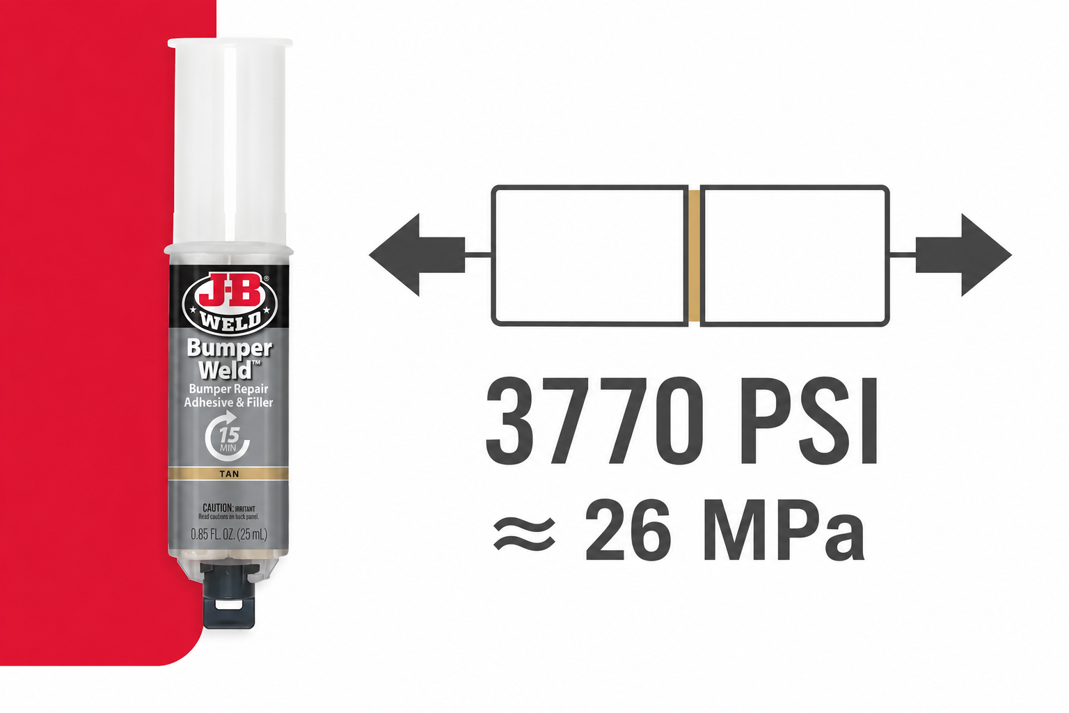 J-B Weld | BumperWeld™ 25 ml – lepidlo na opravu nárazníků