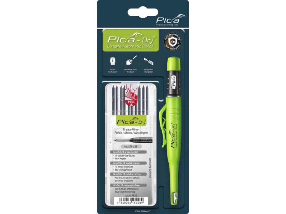 Pica | Tužka pro profesionální řemeslníky + náhradní tuhy