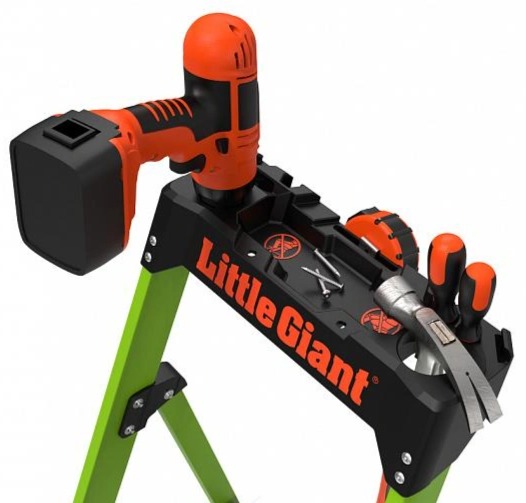 Little Giant | MightyLite – lehké sklolaminátové schůdky s plošinou