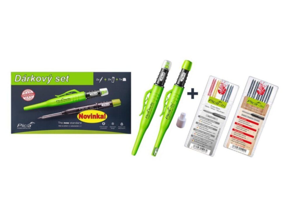 Pica - gift set of micro pencil 0.9 mm and carpenter's pencil