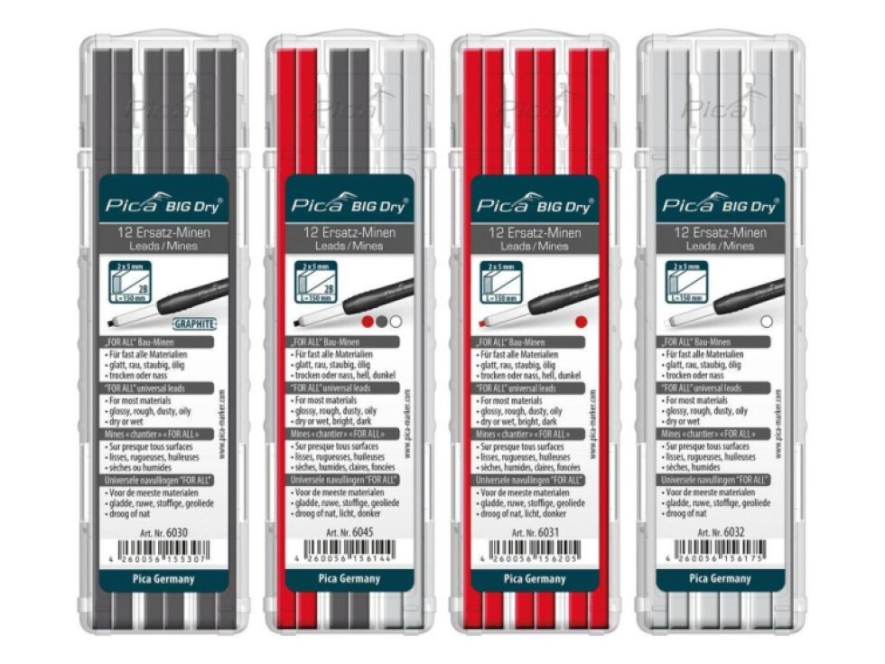 Pica - pencils for most materials for a carpenter's pencil