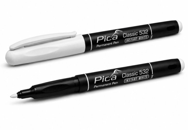 Pica - Pen permanent marker white