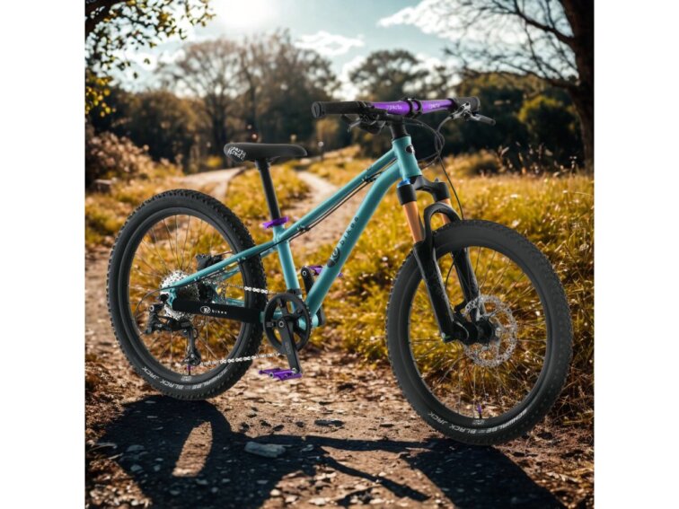 KUbikes 20S MTB Disc Tyrkys - laser Purple, 8,8kg, lehké dětské kolo