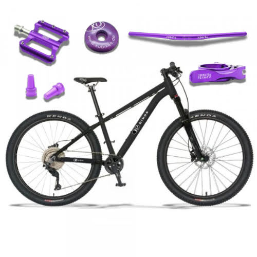 KUbikes 26 Trail AIR - Black - laser Purple, lehké dětské kolo