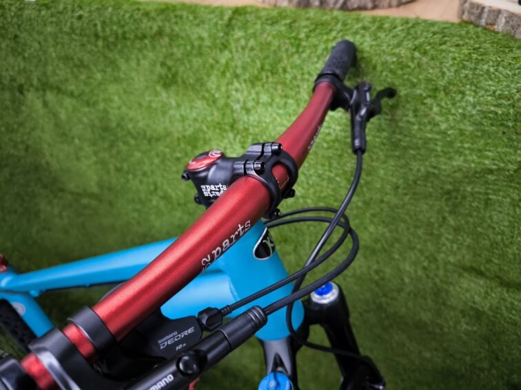 KUbikes 26 Trail AIR - Tyrkys - laser Red, lehké dětské kolo