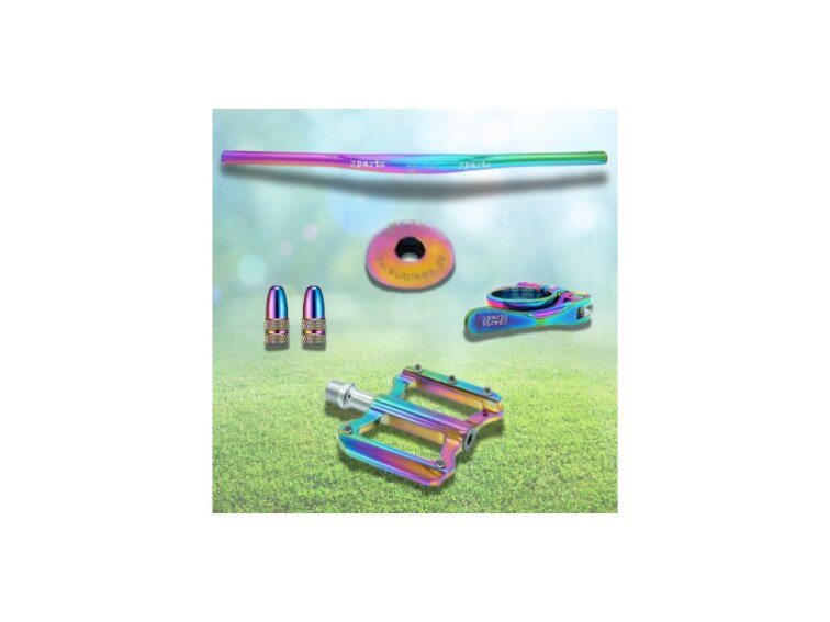 KUbikes 20S MTB Disc Tyrkys - laser Rainbow, 8,8kg, lehké dětské kolo