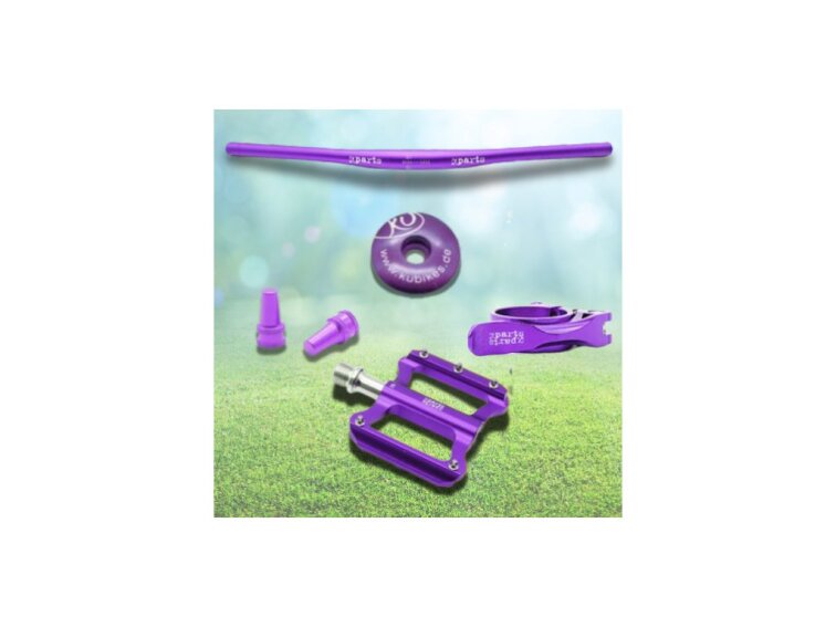 KUbikes 24S Trail AIR - Tyrkys - laser Purple, 9,7kg, lehké dětské kolo