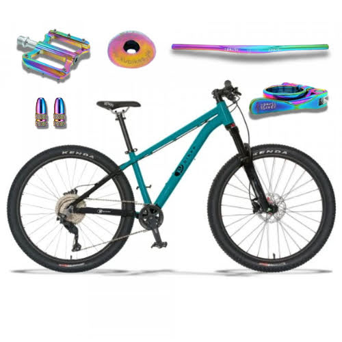 KUbikes 26 Trail AIR - Tyrkys - laser Rainbow, lehké dětské kolo