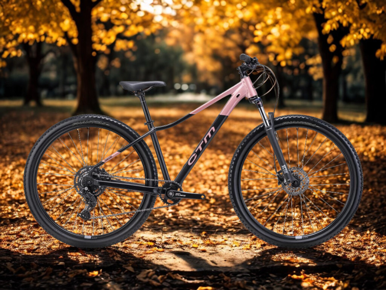 CTM CHARISMA 3.0 - matná černá / starorůžová perleť, 2025, dámské horské kolo