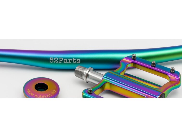 KUbikes 24S Trail AIR - Tyrkys - laser Rainbow, 9,7kg, lehké dětské kolo