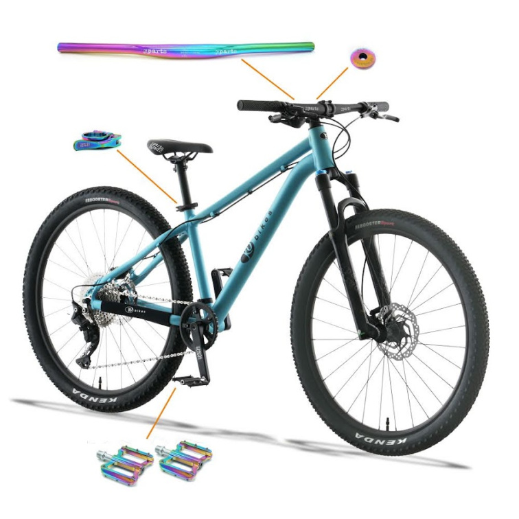KUbikes 26 Trail AIR - Tyrkys - laser Rainbow, lehké dětské kolo