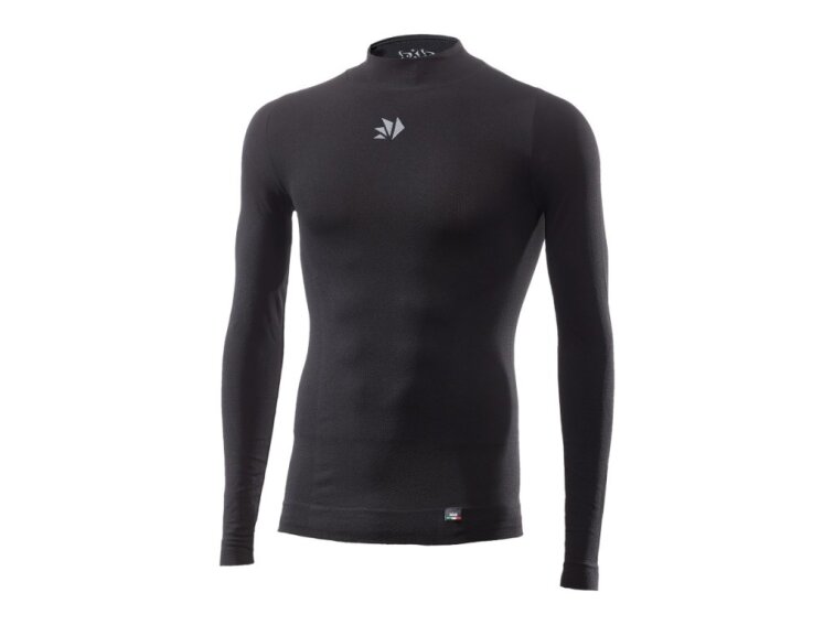 SIXS TS3 V2 Pánské tričko s dl. rukávem a stojáčkem černá