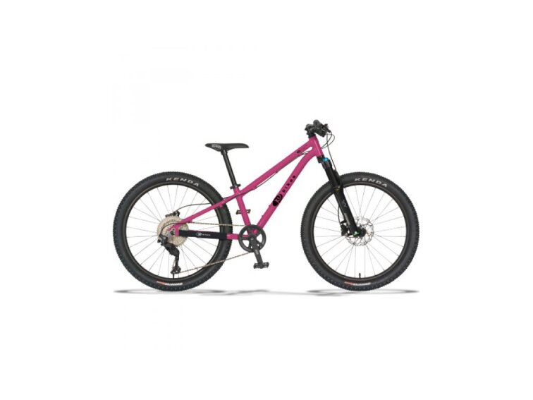 KUbikes 24S MTB Dics - růžová glazura, 10,2kg, lehké dětské kolo