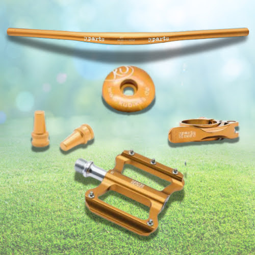 KUbikes 26 Trail AIR - Black - laser Gold, lehké dětské kolo