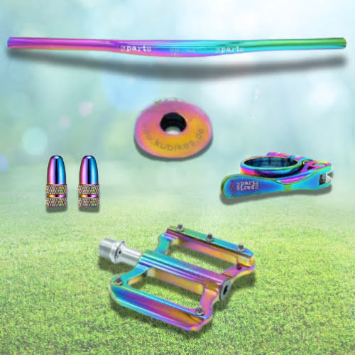 KUbikes 26 Trail AIR - Black - laser Rainbow, lehké dětské kolo