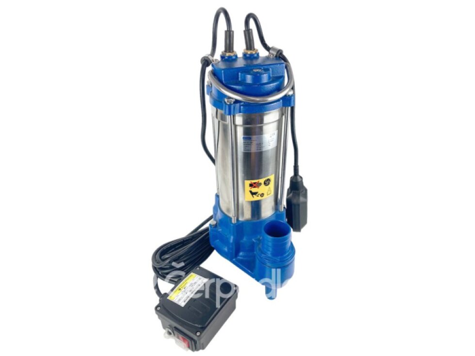 PUMPA blue line PQD7-8-0.75QGF 230V kalové čerpadlo s řezákem, s plovákem, ovládací skříňka, kabel 10m