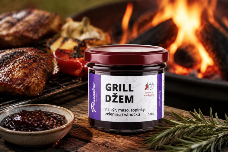 Pikantný grill džem slivkový s chilli habanero yellow (120g)