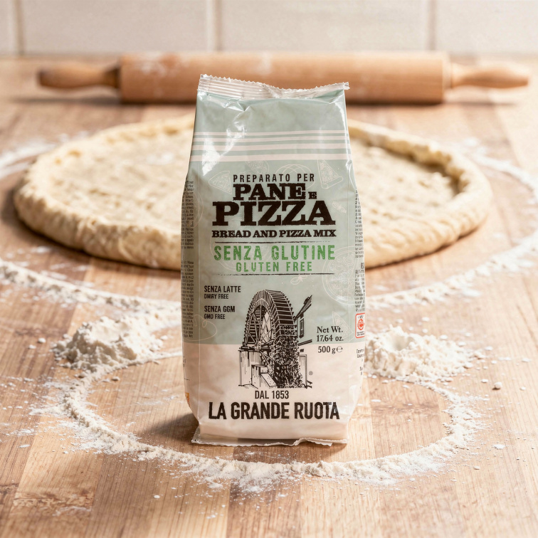 Bezlepková múka Pane Pizza od La Grande Ruota - zmes na pizzu a chleba 500g