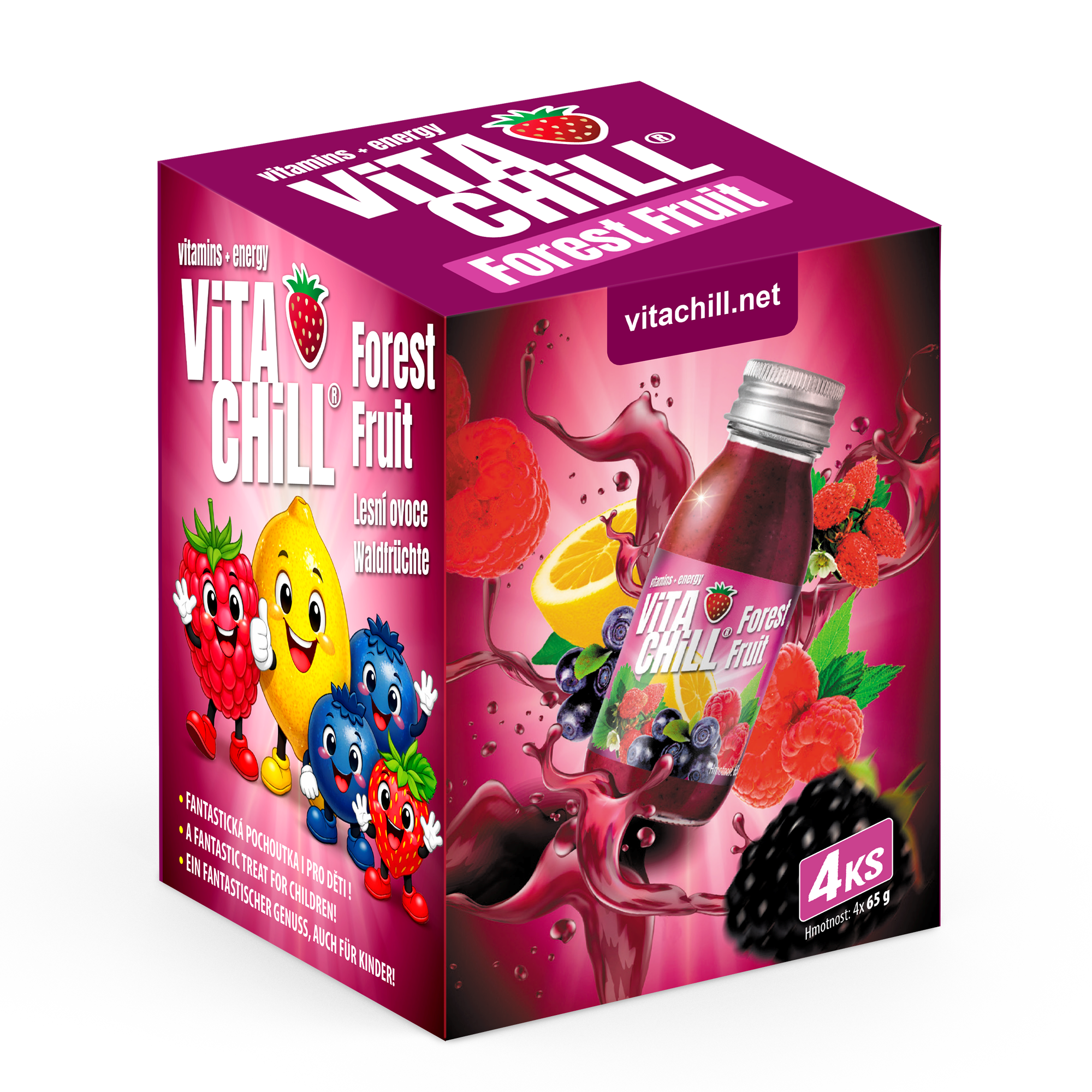 VitaChill forest fruit - lesné ovocie - balenie 4ks
