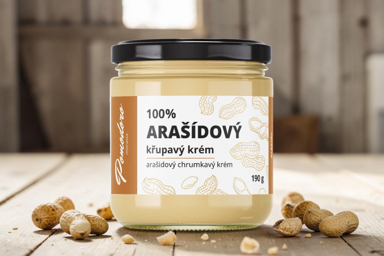 100% Arašidový krém - chrumkavý 190 g