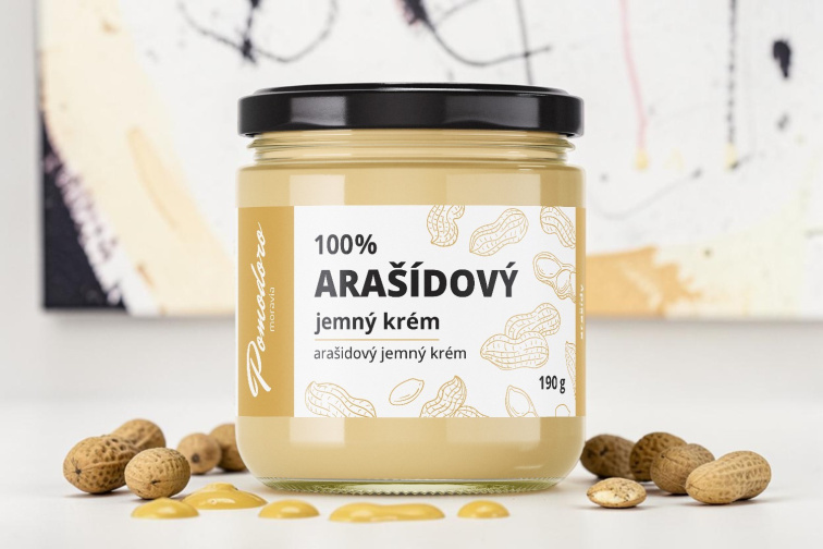 100% Arašidový krém – jemný 190 g