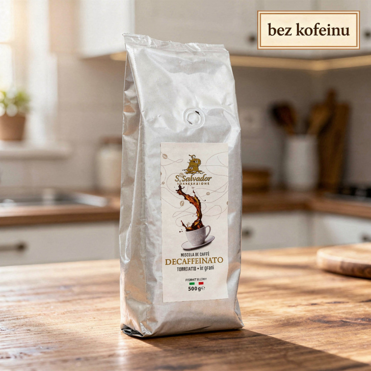 Decaffeinato - bez kofeínu San Salvador 500g