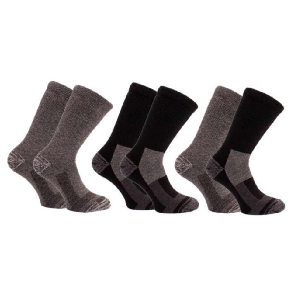 pánské extra robustní, tlusté kvalitní ponožky s podílem vlny / 2 páry 20655