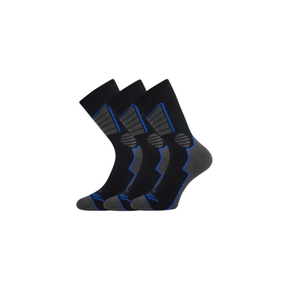 Ponožky sportovní froté THERMAX černé (3 páry)