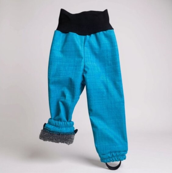 ActiveKids hrubé detské sofshellové nohavice s barančekom na zimu