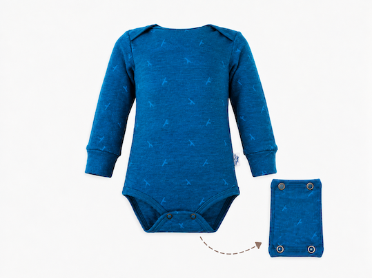 ActiveKids merino teplé detské body s dlhým rukávom Vetvičky