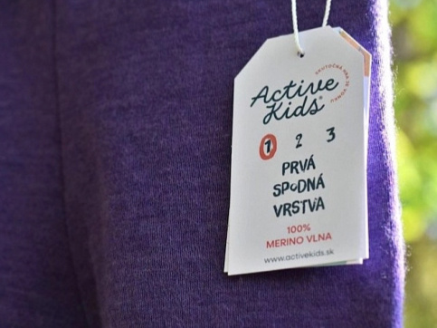 ActiveKids teplé merino detské termo spodky pre najmenších