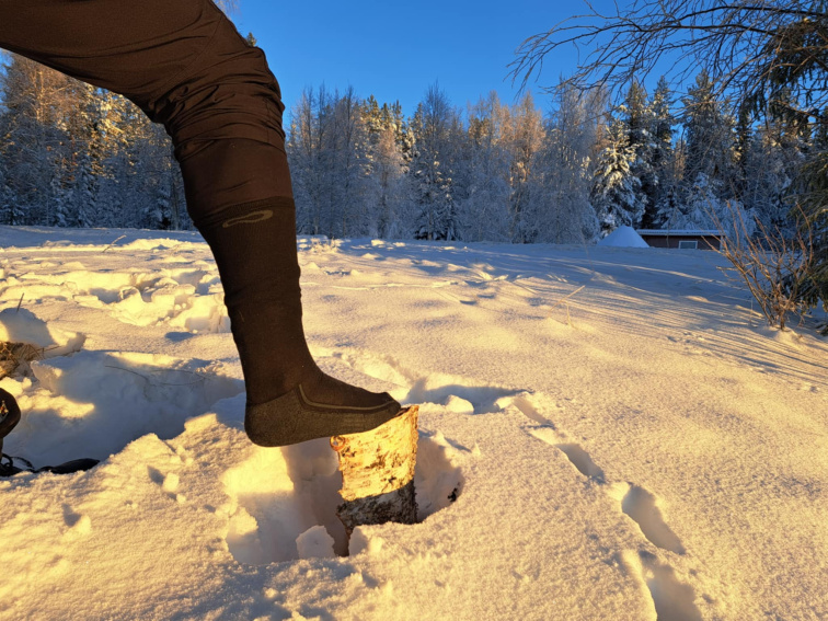 PRO-WINTER High - zimní bavlněné thermo podkolenky