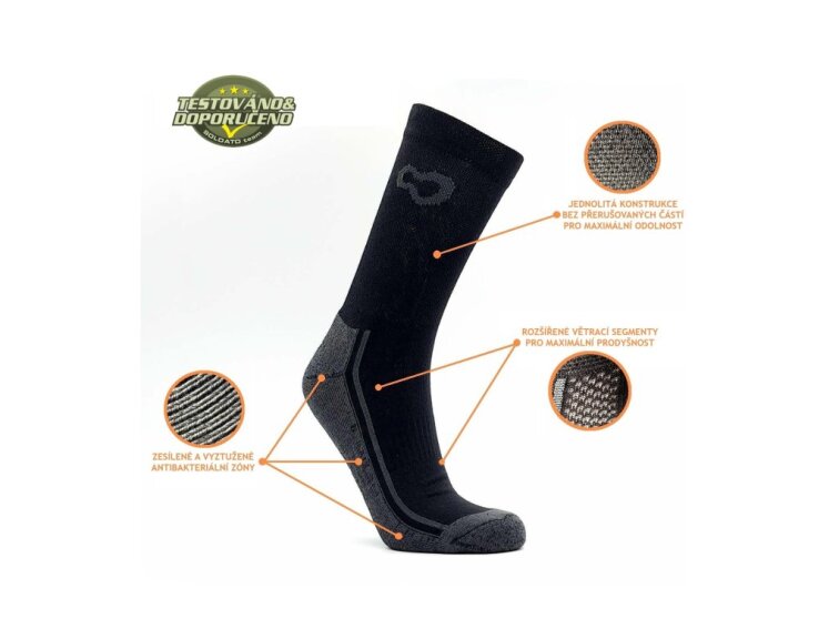 PRO-OPS - Celoroční zátěžové antibakteriální ponožky