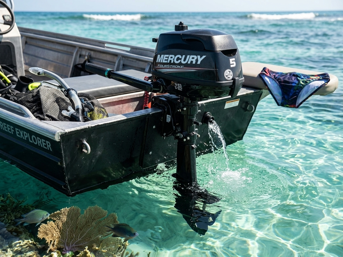Závěsný motor Mercury 5 Hp MLH s dlouhou nohou