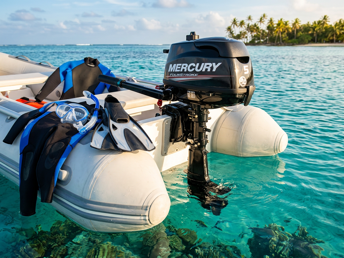 Závěsný motor Mercury 5 Hp MLH s dlouhou nohou