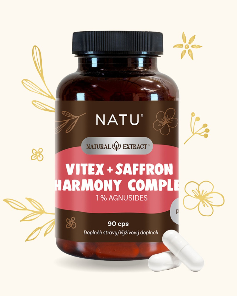 Drmek extrakt (1% agnusidů) se šafránem 90 kapslí