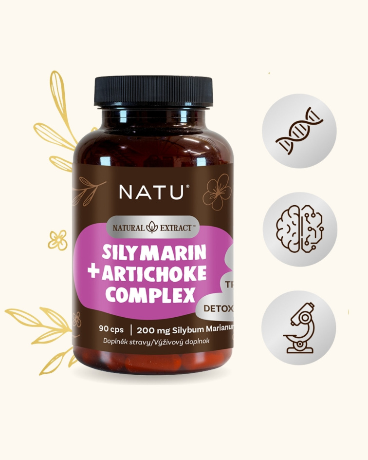 Ostropestřec extrakt (Silymarin 80 %) s artyčokem 90 kapslí