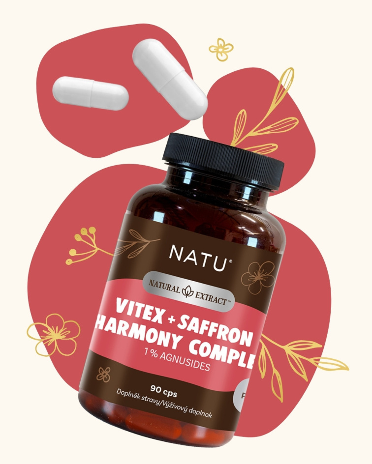 Drmek extrakt (1% agnusidů) se šafránem 90 kapslí