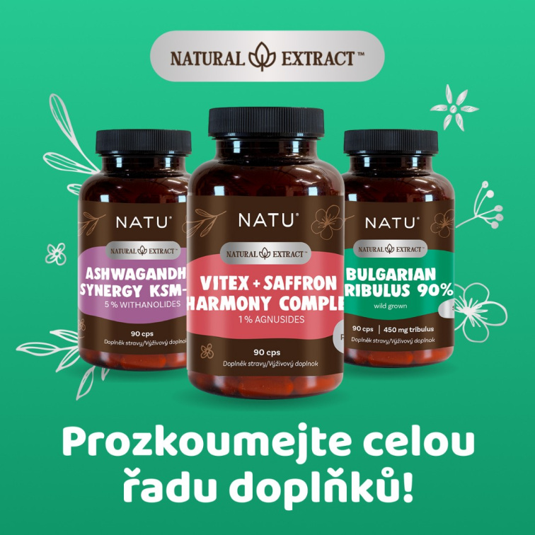 Bulharský kotvičník (Tribulus) extrakt 90 % saponinů 90 kapslí