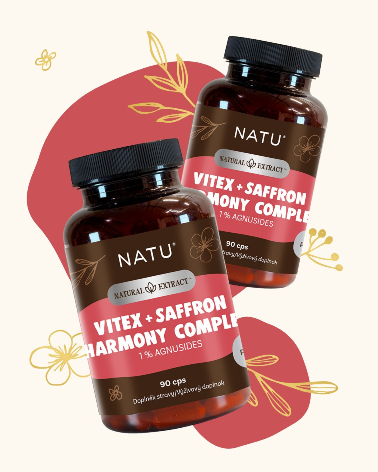 Drmek extrakt (1% agnusidů) se šafránem 90 kapslí