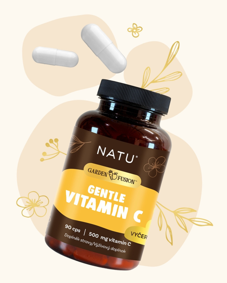 Garden Fusion Vitamin C 500 mg pro imunitu 90 kapslí